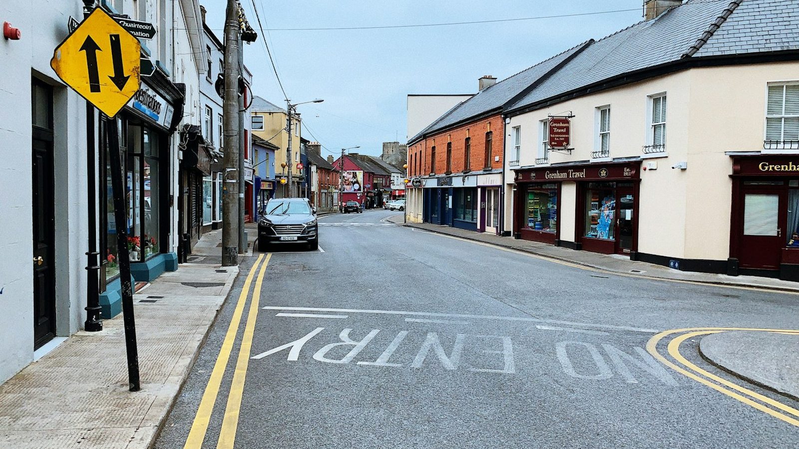 Independent businesses on an Irish high street