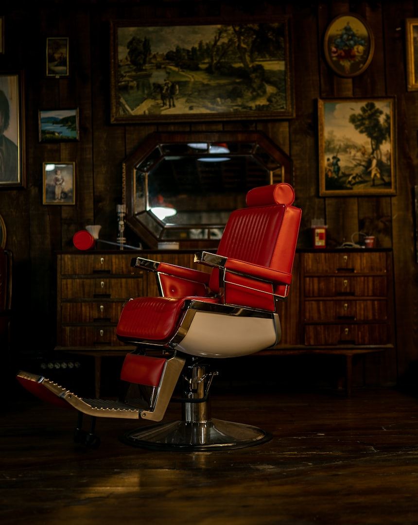 Barber at work